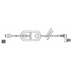 Item# BC695 Female luer-lock, slide clamp, 1.2 micron air eliminating filter, male luer-lock, CODAN FlowStop Cap™ 50/CS